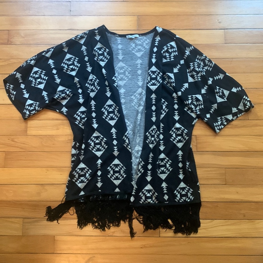 Black and Gray Pull over
